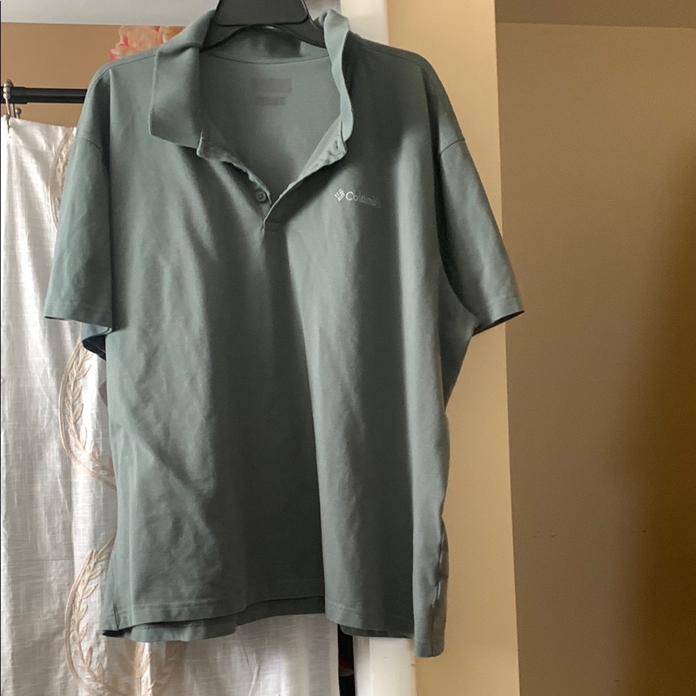 Columbia Green Polo Shirt Classic Fit